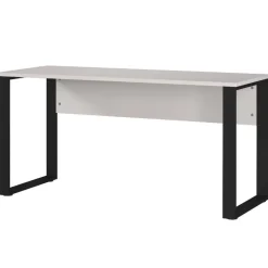 Wohnen Bürotische*Schreibtisch in Hellgrau mit Schwarz - Chiron