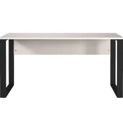 Wohnen Bürotische*Schreibtisch in Hellgrau mit Schwarz - Chiron