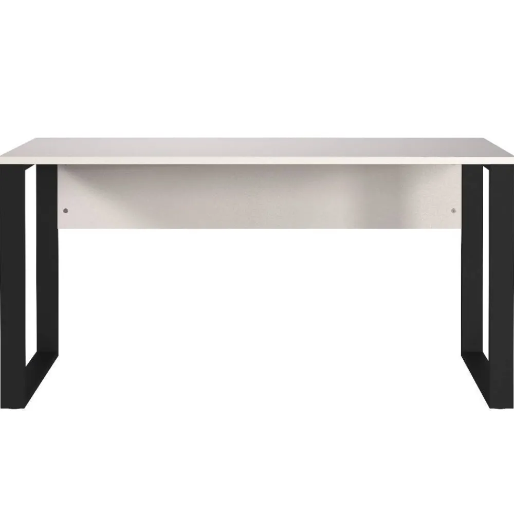 Wohnen Bürotische*Schreibtisch in Hellgrau mit Schwarz - Chiron