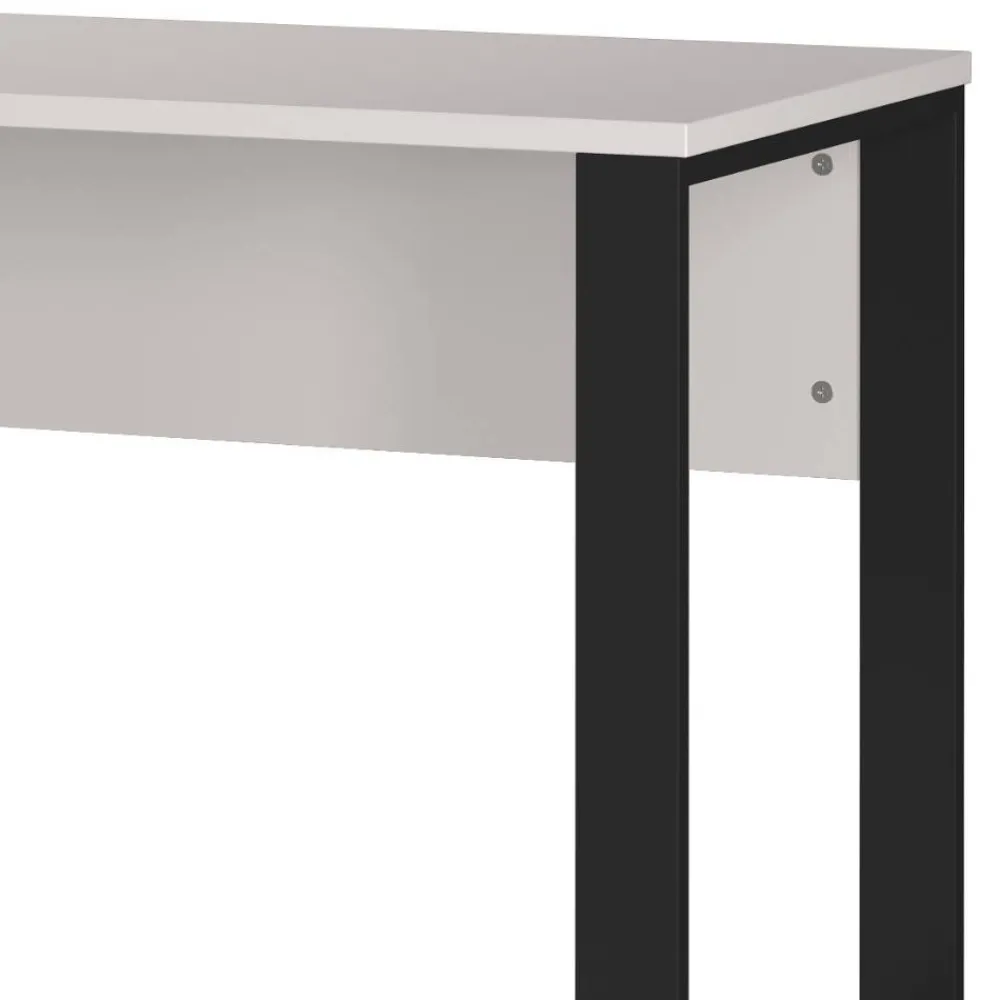 Wohnen Bürotische*Schreibtisch in Hellgrau mit Schwarz - Chiron