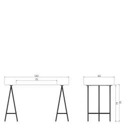 Wohnen Schreibtisch in Hellgrau Kiefernholz - Amare