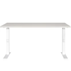Wohnen Bürotische*Schreibtisch in Lichtgrau und Weiß - Vin