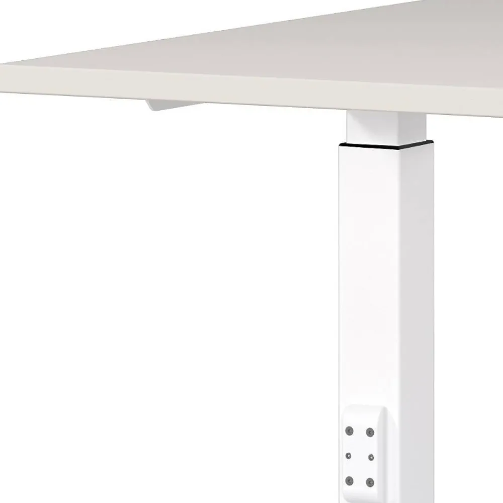Wohnen Bürotische*Schreibtisch in Lichtgrau und Weiß - Vin