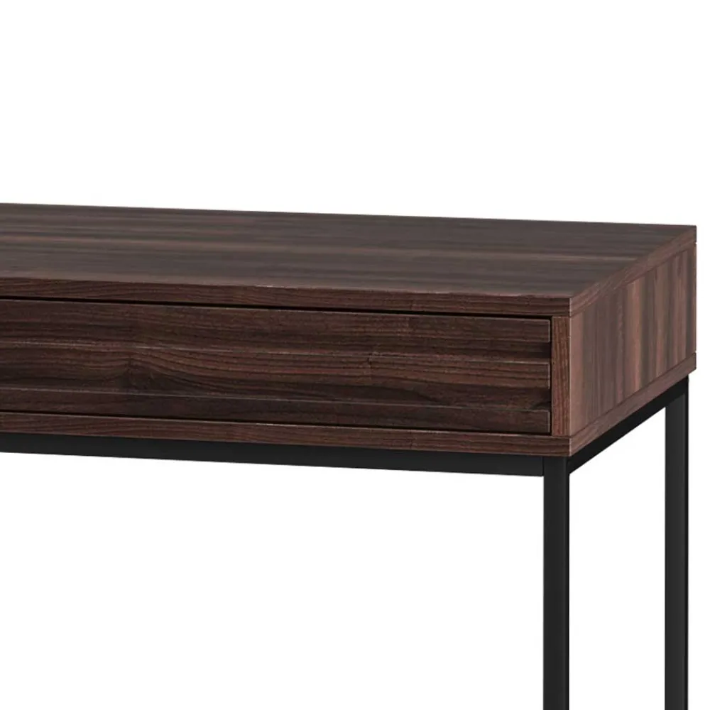 Wohnen Schreibtisch in Walnuss Holzoptik - Teleska