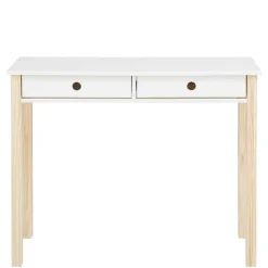 Wohnen Jugendzimmertische|Kinderschreibtische*Schreibtisch in Weiß mit Kiefer - Cayman