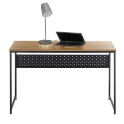 Wohnen Bürotische*Schreibtisch in Wildeiche Optik und Schwarz - Caprera