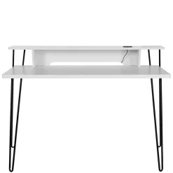 Wohnen Bürotische*Schreibtisch mit Aufsatz in Weiß - Finlays