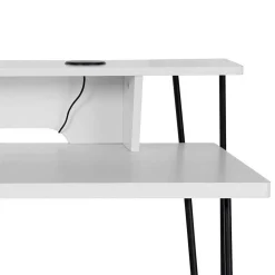 Wohnen Bürotische*Schreibtisch mit Aufsatz in Weiß - Finlays