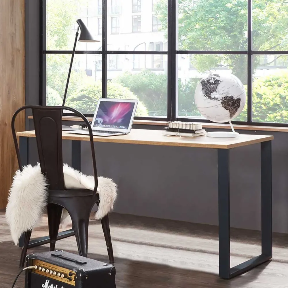 Wohnen Schreibtisch mit Bügelgestell 140x75x70 cm - Uletria