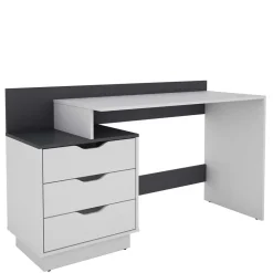 Kinder Wohnen Schreibtisch mit drei Schubladen und Aufsatz - Dotagon