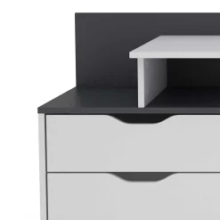 Kinder Wohnen Schreibtisch mit drei Schubladen und Aufsatz - Dotagon