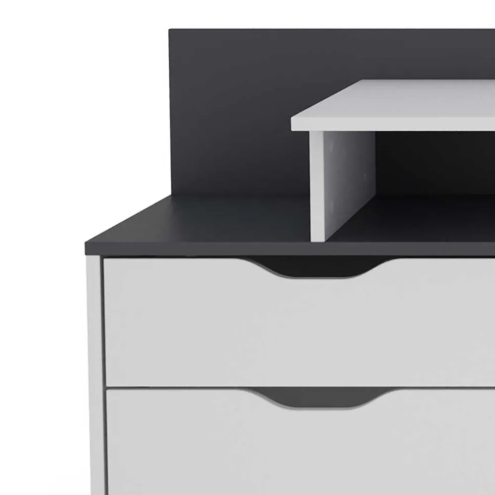 Kinder Wohnen Schreibtisch mit drei Schubladen und Aufsatz - Dotagon