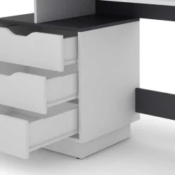 Kinder Wohnen Schreibtisch mit drei Schubladen und Aufsatz - Dotagon