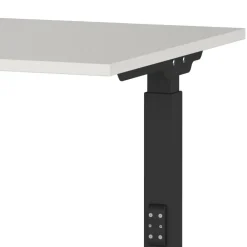 Wohnen Schreibtisch mit Höhenverstellung in Lichtgrau - Rapinus