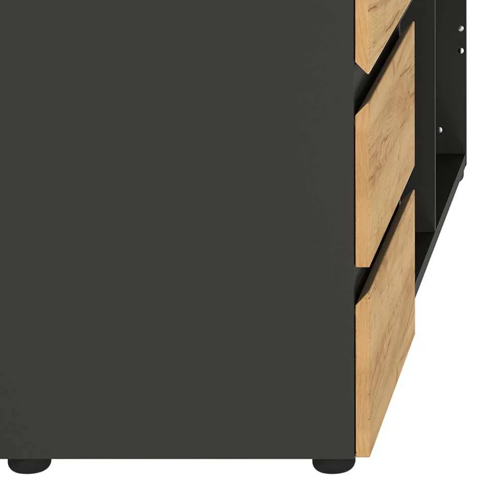 Wohnen Bürotische|Kinderschreibtische*Schreibtisch mit Regal - 4 Fächer & 3 Schubladen - Contrage