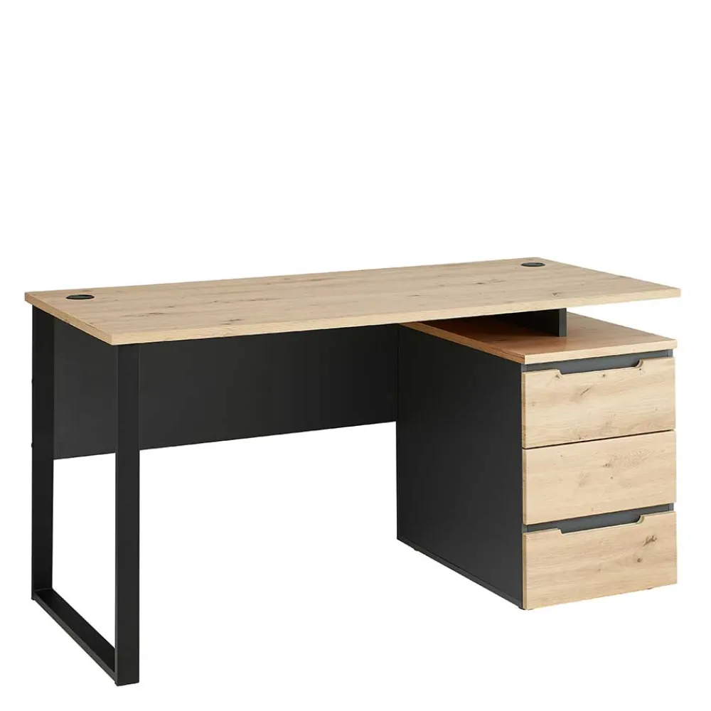 Kinder Wohnen Schreibtisch mit Schubladen zweifarbig - Kuetra