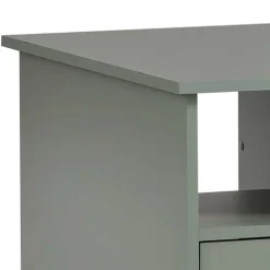 Kinder Wohnen Schreibtisch mit Schubladen in Graugrün - Fegura