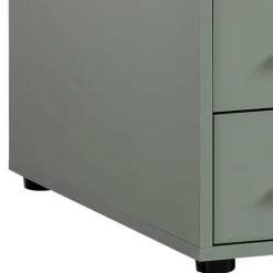 Kinder Wohnen Schreibtisch mit Schubladen in Graugrün - Fegura