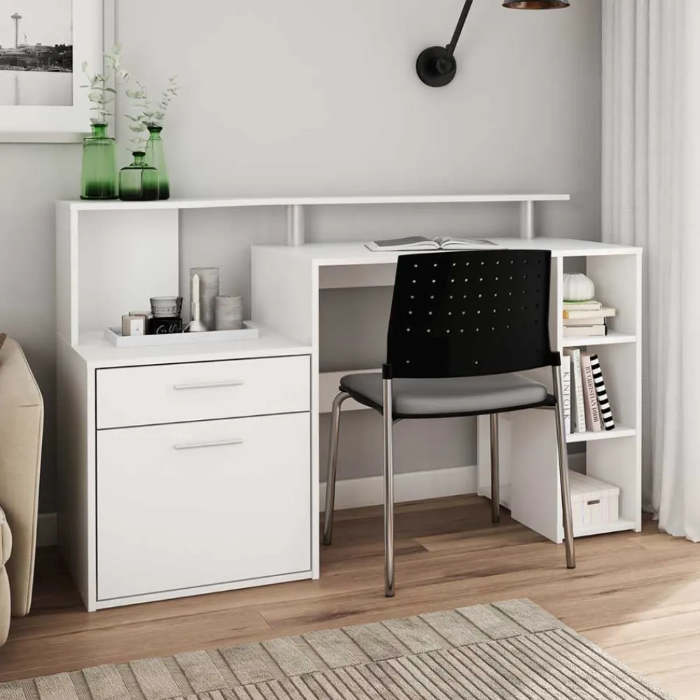 Kinder Wohnen Schreibtisch mit Stauraum und Aufsatz - Caveira