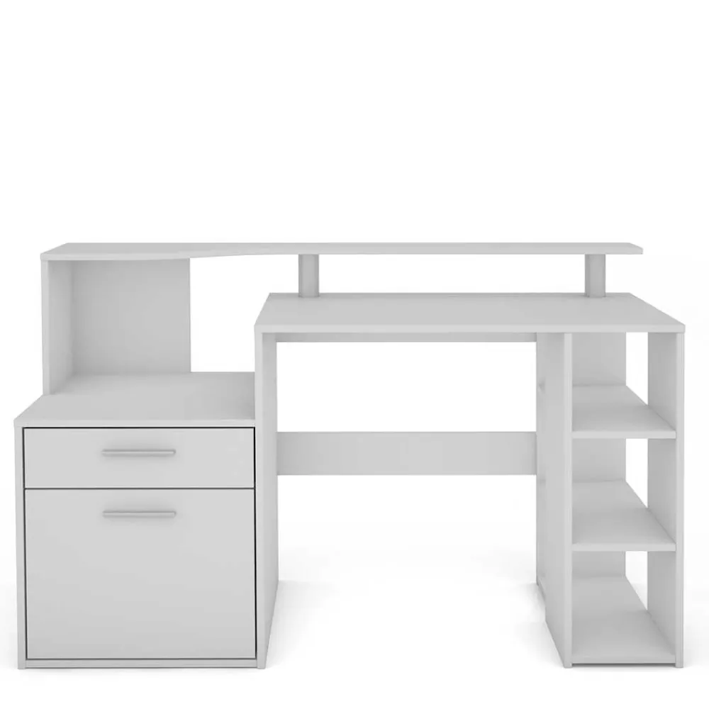 Kinder Wohnen Schreibtisch mit Stauraum und Aufsatz - Caveira