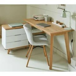 Wohnen Bürotische*Schreibtisch mit Stauraum als Eckausführung - Xuana