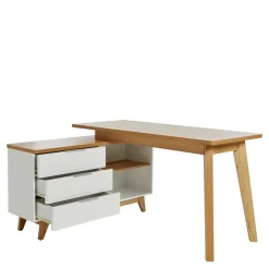 Wohnen Bürotische*Schreibtisch mit Stauraum als Eckausführung - Xuana