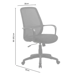 Wohnen Bürostühle*Schreibtisch PC Drehstuhl in Schwarz - Naresh