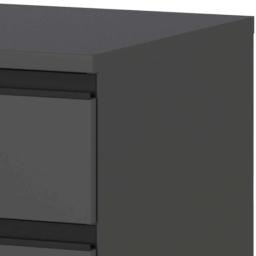 Wohnen Rollcontainer*Schreibtisch Rollcontainer in Dunkelgrau - Espnoz