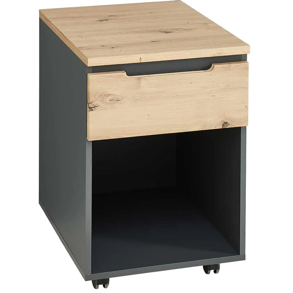 Wohnen Rollcontainer*Schreibtisch Rollcontainer mit Fach - Kuetra