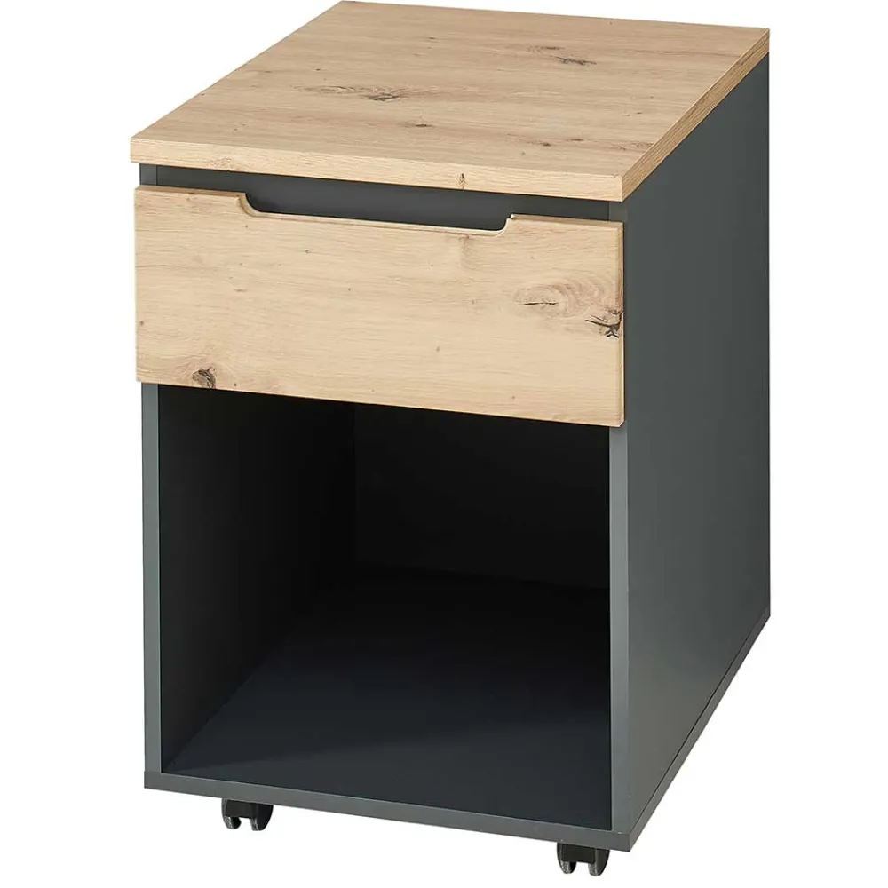 Wohnen Rollcontainer*Schreibtisch Rollcontainer mit Fach - Kuetra