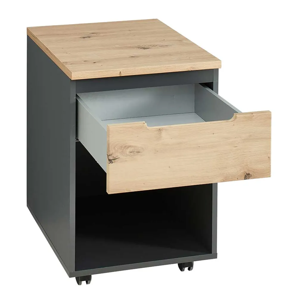 Wohnen Rollcontainer*Schreibtisch Rollcontainer mit Fach - Kuetra