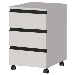 Wohnen Rollcontainer*Schreibtisch Rollcontainer in Hellgrau - Great