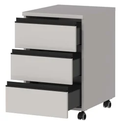 Wohnen Rollcontainer*Schreibtisch Rollcontainer in Hellgrau - Great