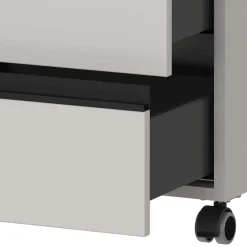 Wohnen Rollcontainer*Schreibtisch Rollcontainer in Hellgrau - Great