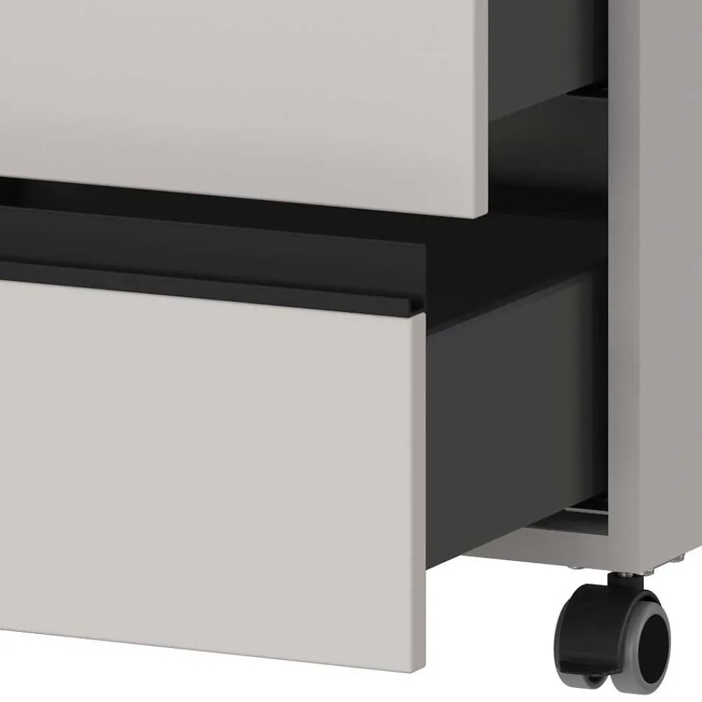 Wohnen Rollcontainer*Schreibtisch Rollcontainer in Hellgrau - Great