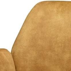 Wohnen Bürostühle*Schreibtisch Stuhl in Ocker Velours - Eckomy