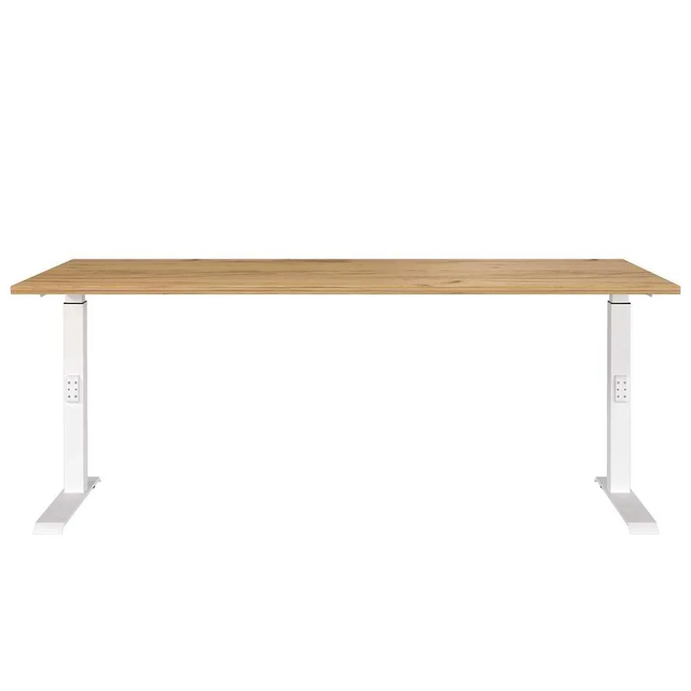 Wohnen Bürotische*Schreibtisch zum Sitzen und Stehen mit T Gestell - Stellario