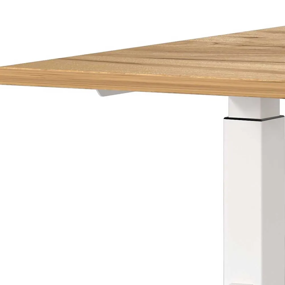 Wohnen Bürotische*Schreibtisch zum Sitzen und Stehen mit T Gestell - Stellario