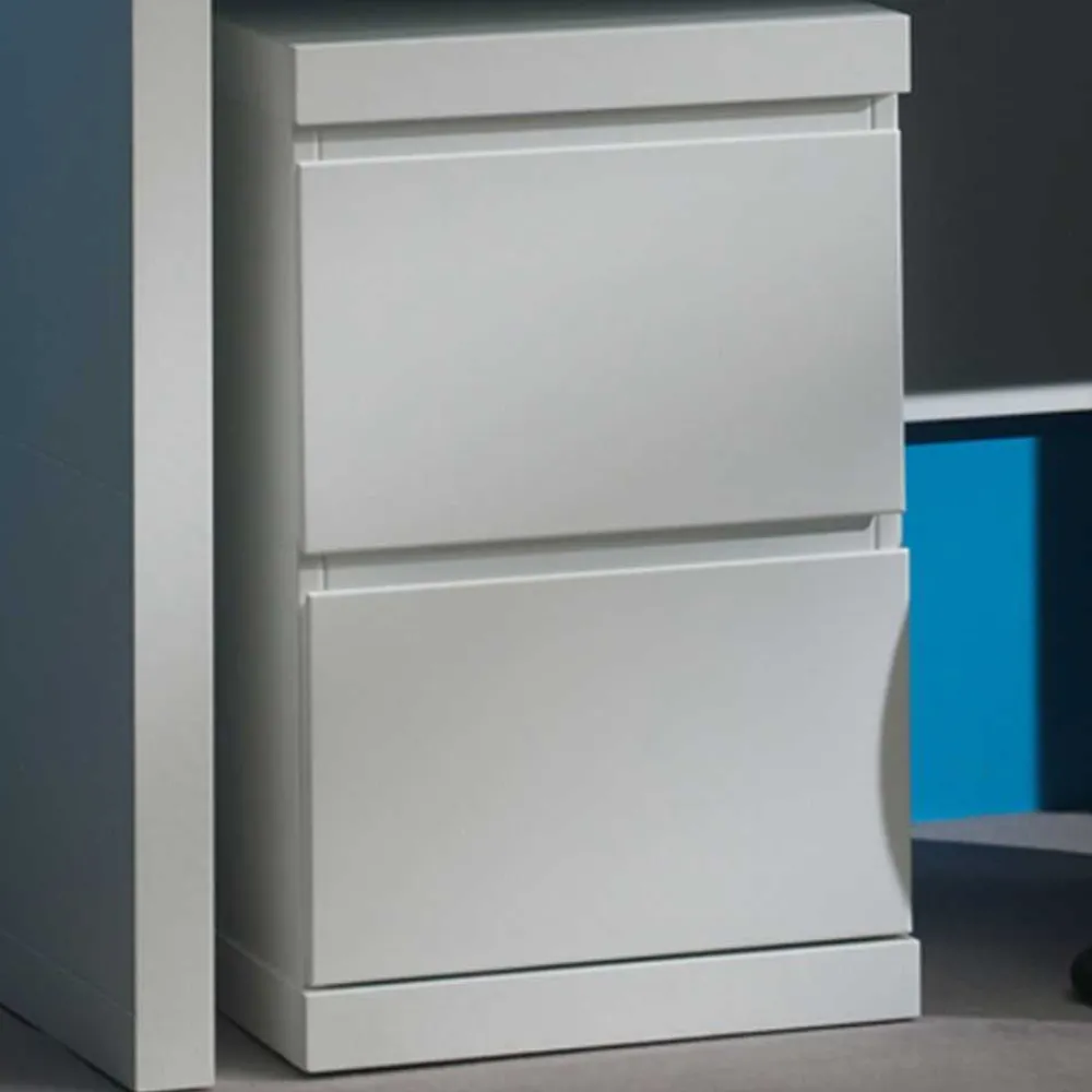 Wohnen Schreibtisch-Container Raven in Weiß