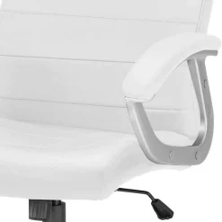 Wohnen Schreibtischsessel in Weiß Kunstleder - Krispan