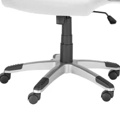 Wohnen Schreibtischsessel in Weiß Kunstleder - Krispan