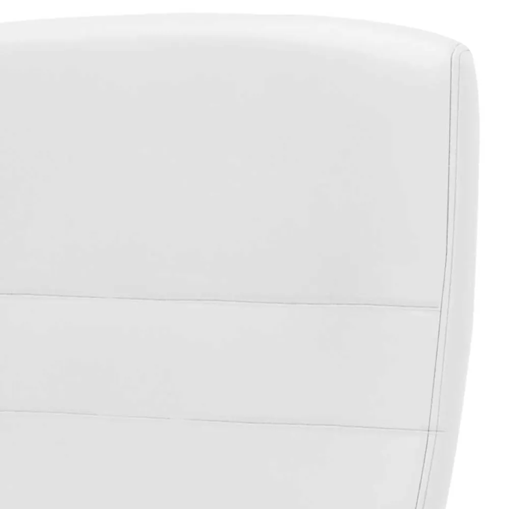 Wohnen Schreibtischsessel in Weiß Kunstleder - Krispan