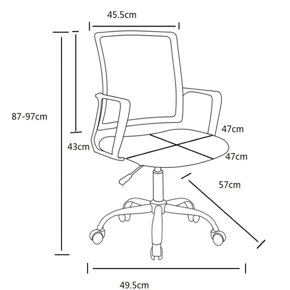 Wohnen Bürostühle*Schreibtischstuhl mit Armlehnen in Pink - Bow