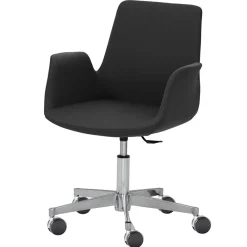 Wohnen Bürostühle*Schreibtischstuhl mit Armlehnen in Anthrazit - Giannin