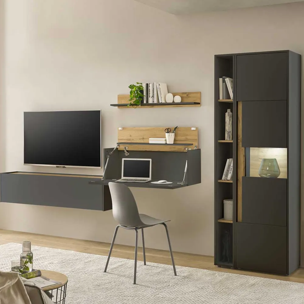 Wohnen Schränke & Wandboard Wohnzimmer Set - Ahilav (fünfteilig)