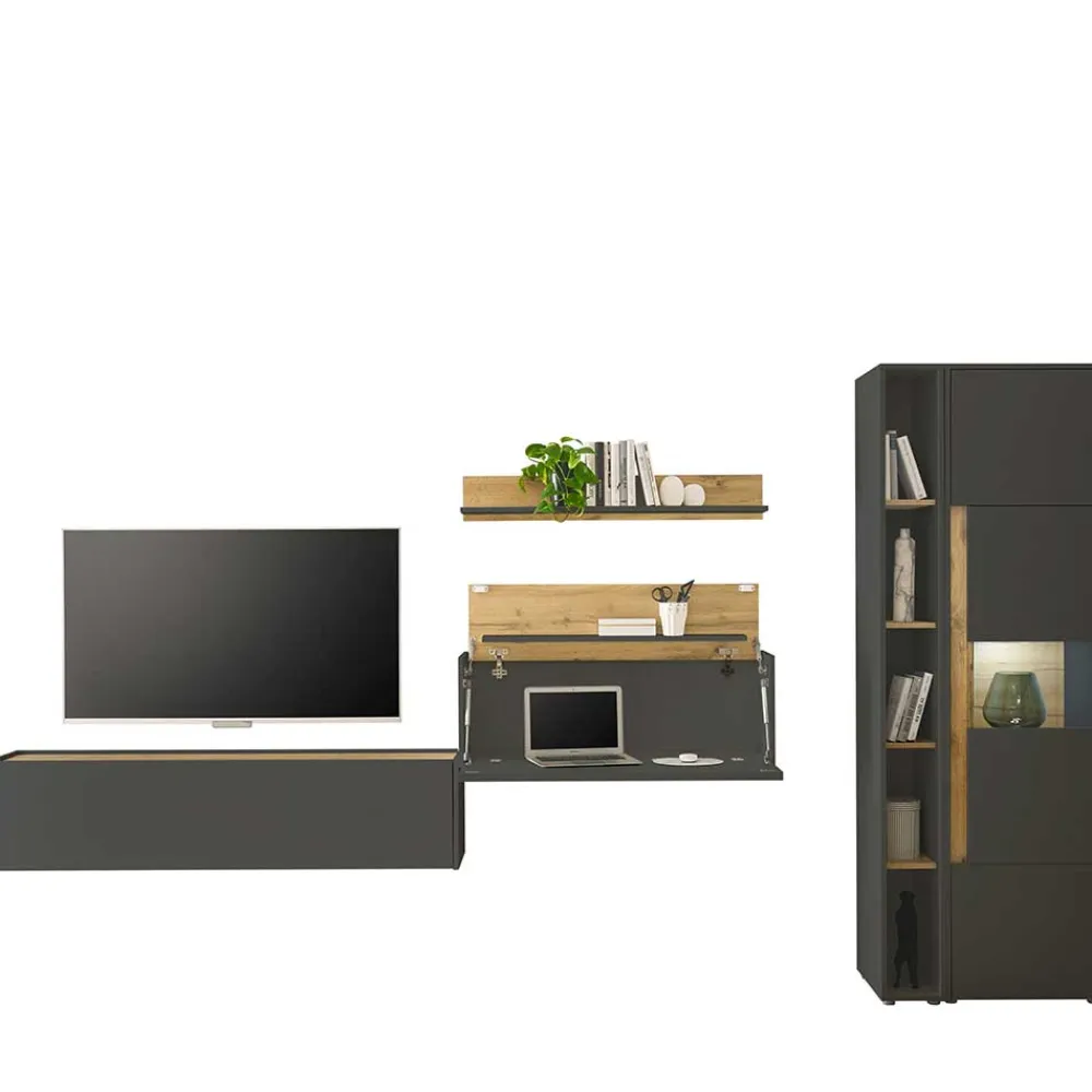 Wohnen Schränke & Wandboard Wohnzimmer Set - Ahilav (fünfteilig)