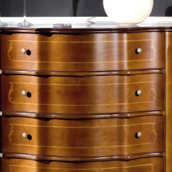 Wohnen Schubladen Kommode in Nussbaum Dentro im Barockstil