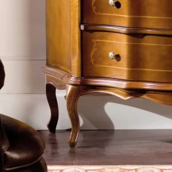 Wohnen Schubladen Kommode in Nussbaum Dentro im Barockstil