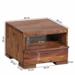 Wohnen Nachttische*Schubladen Nachtkommode Hoslo im Landhausstil modern