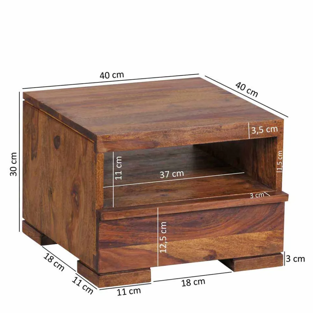 Wohnen Nachttische*Schubladen Nachtkommode Hoslo im Landhausstil modern